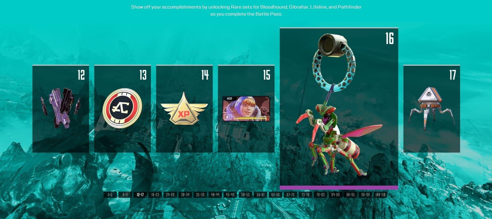 Apex Legends Season 10 Battle Pass tier 12-17