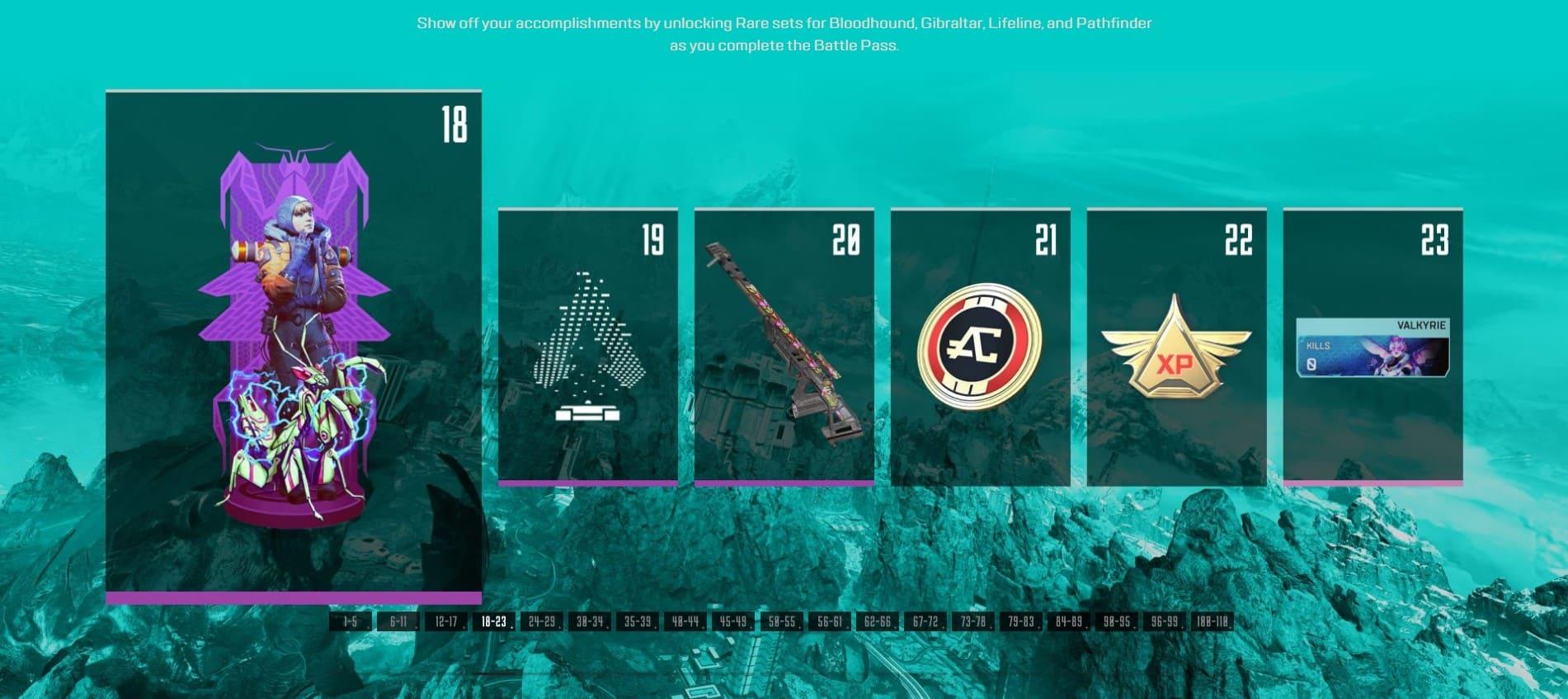 Apex Legends Season 10 Battle Pass tier 18-23