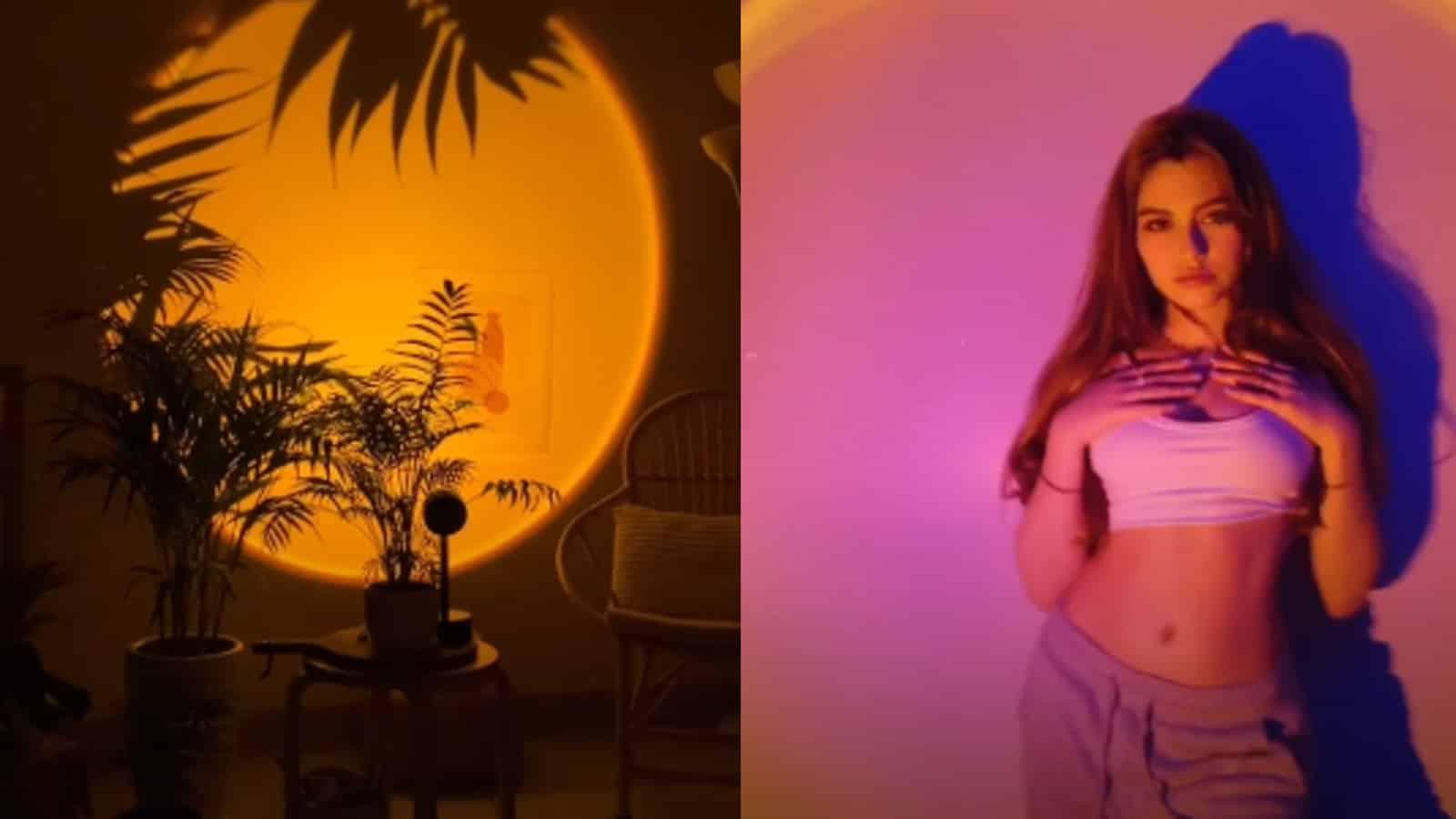 viral tiktok items sunset lamp