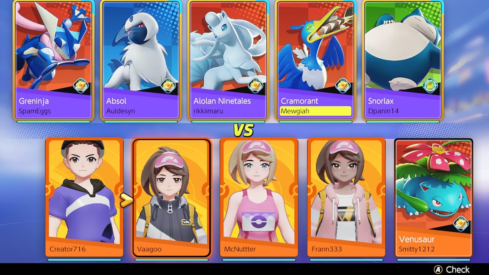 Pokemon Unite Ranked bot match