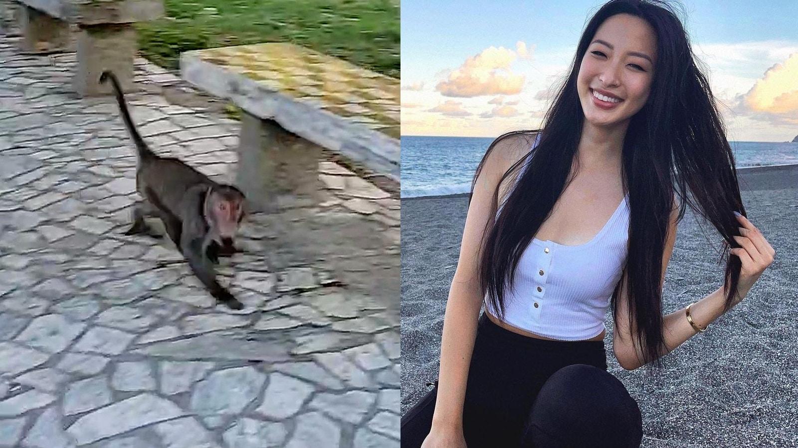 Twitch streamer winnieechang with monkey