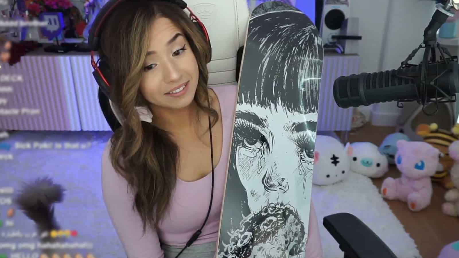 Pokimane new anime skateboard questionable