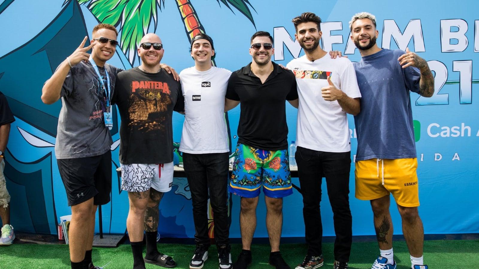 Nickmercs, Swagg, TimTheTatman, Temper, Cloakzy, and SypherPK