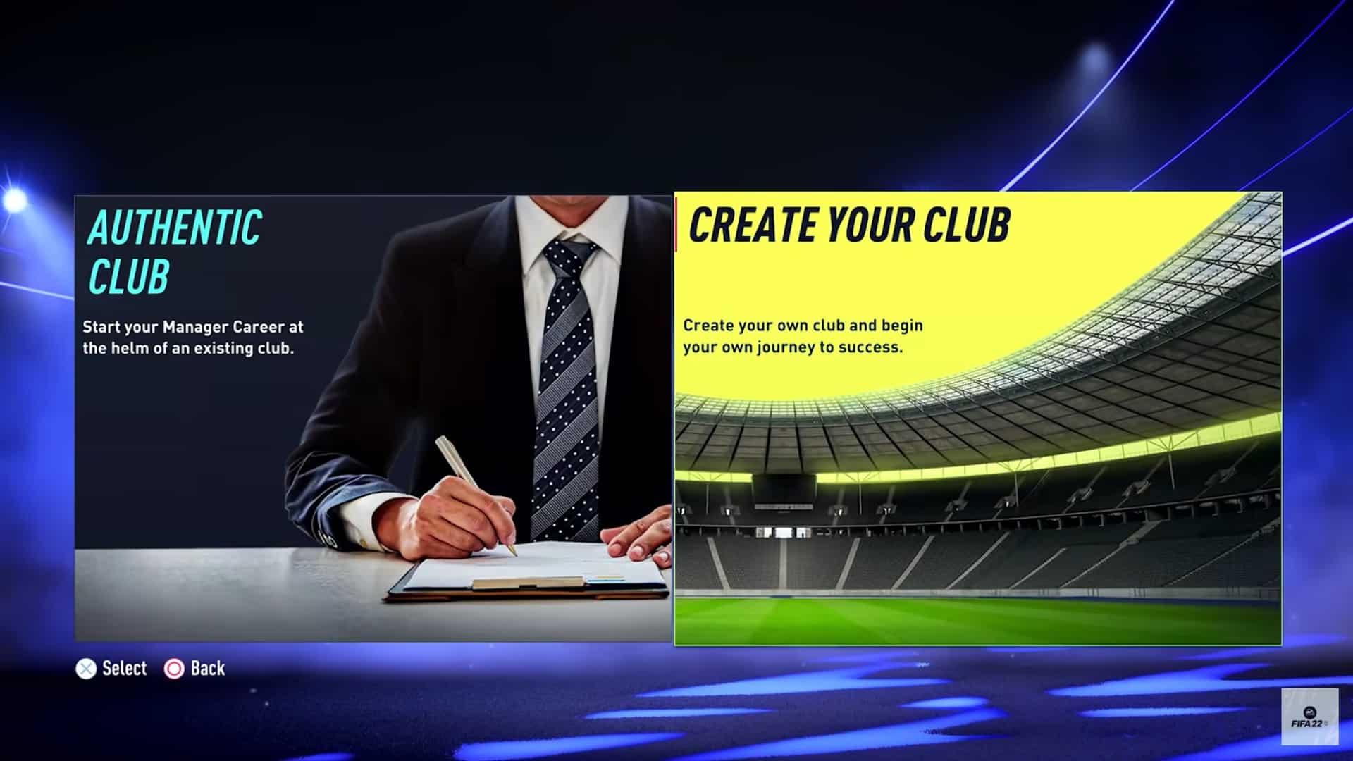 fifa 22 career mode screen