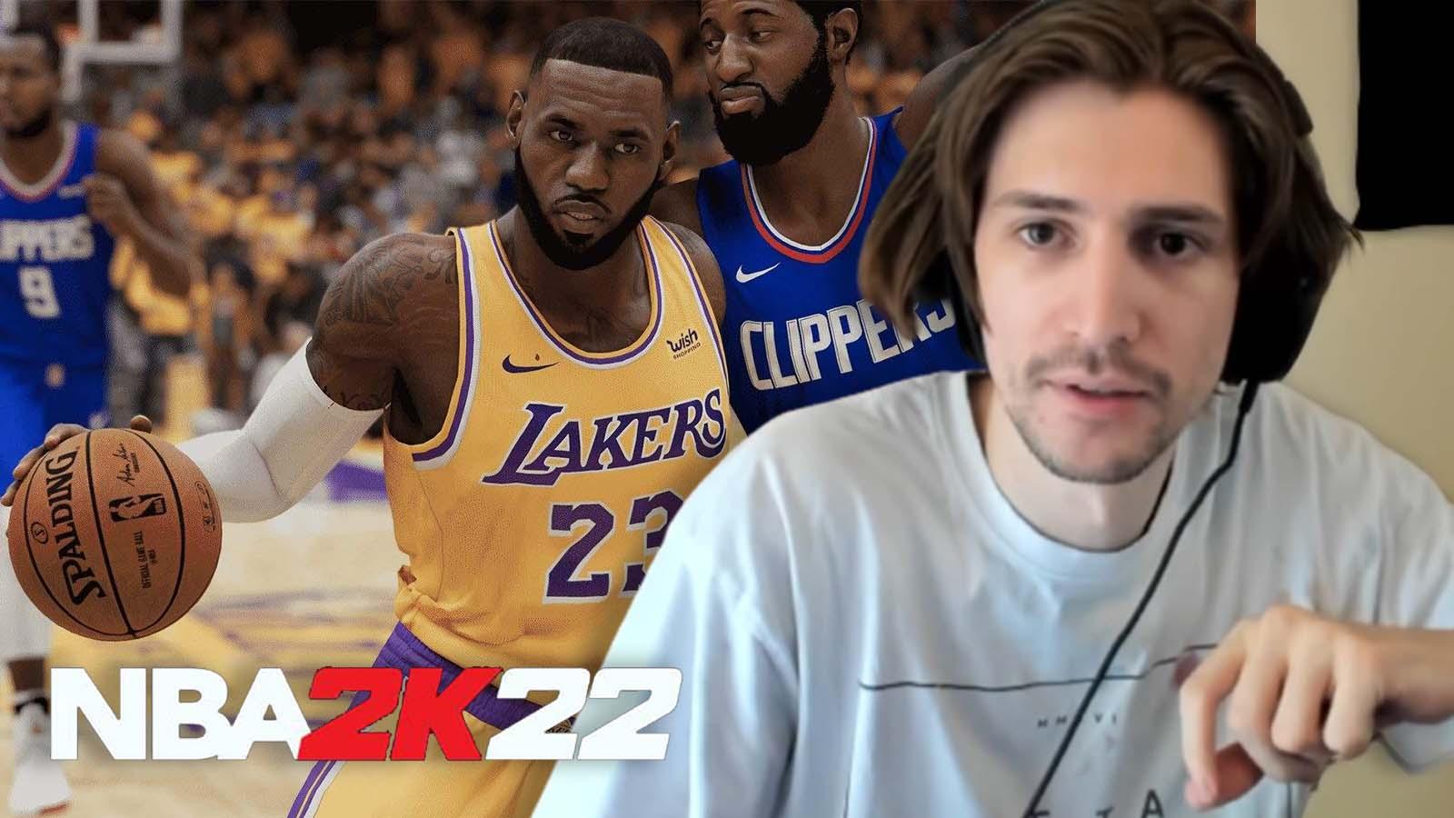 xQc tries to make custom NBA 2K22 character and the results are hilariously awful