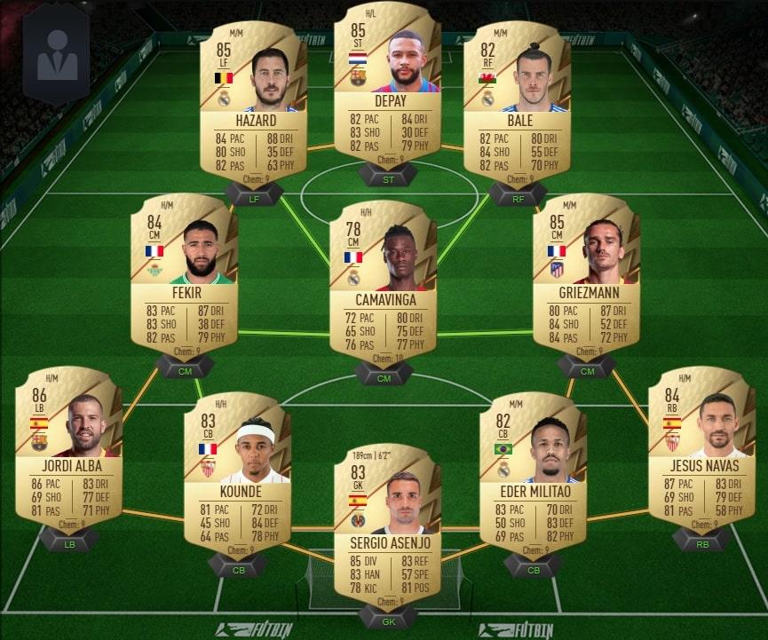 La Liga FIFA squad on FUTBIN.