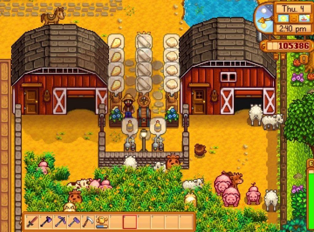 Barns in Stardew Valley