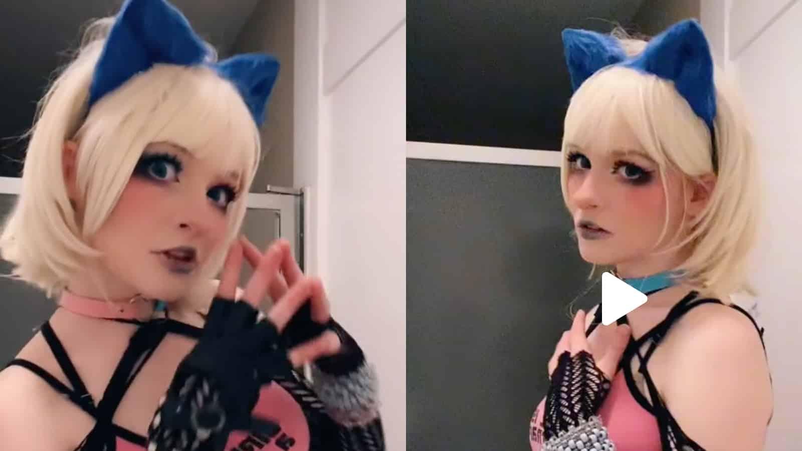 Yandere freak cosplay on tiktok