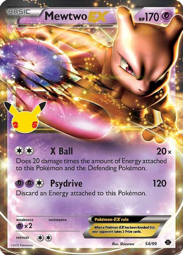 Pokemon Celebrations Mewtwo EX card