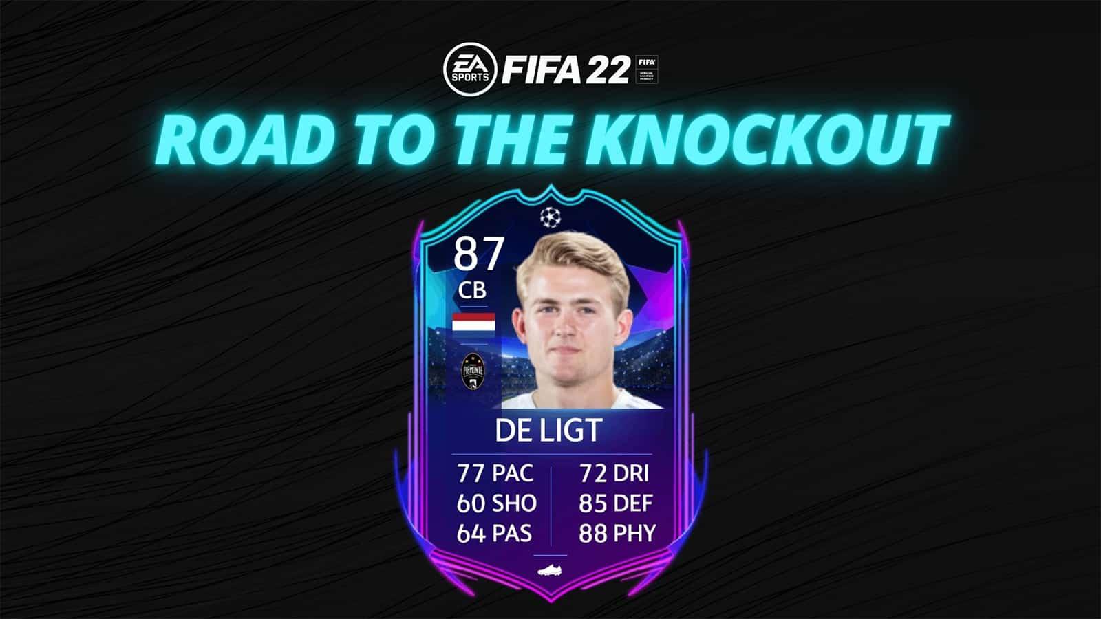 De Ligt road to the knockout SBC