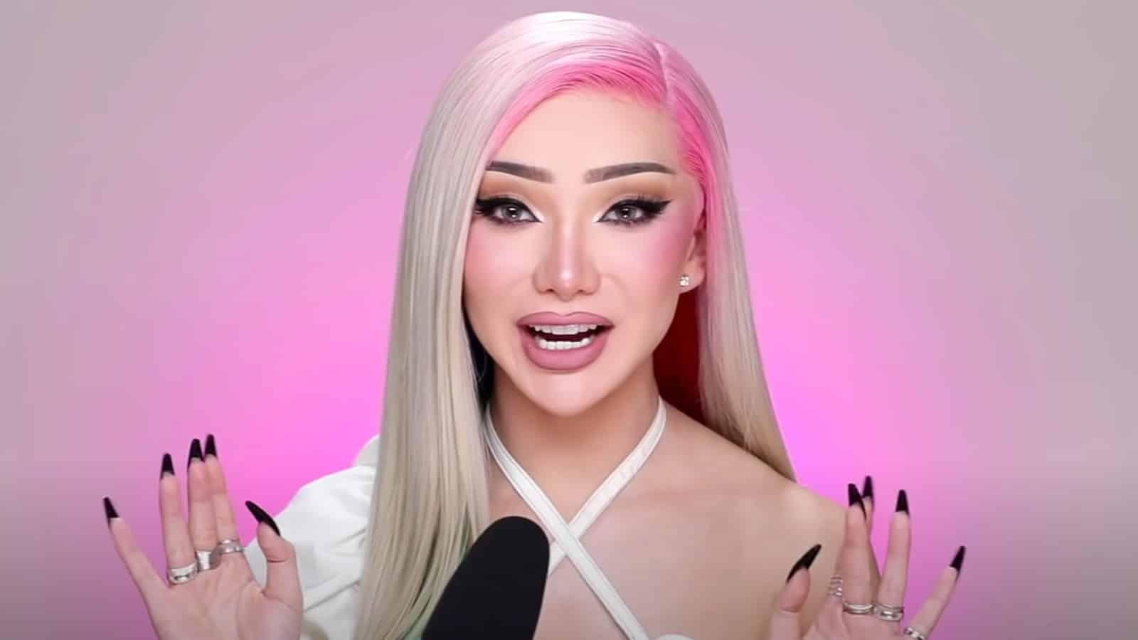 Nikita Dragun filming a YouTube video