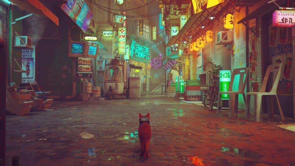 Walking through the street in Stray