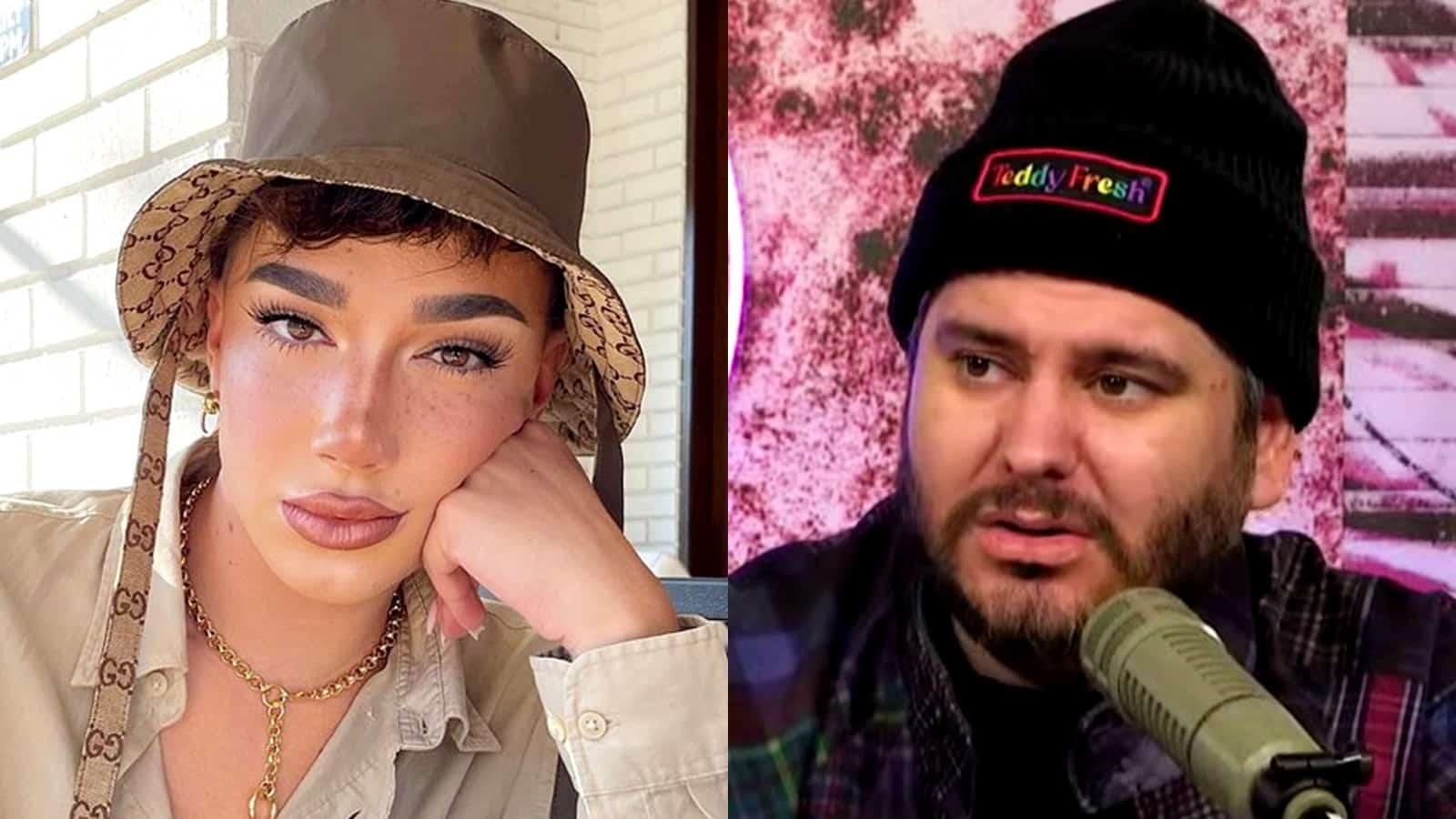 James Charles next to Ethan Klein