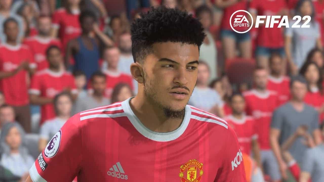 jadon sancho in fifa 22 for man uttd