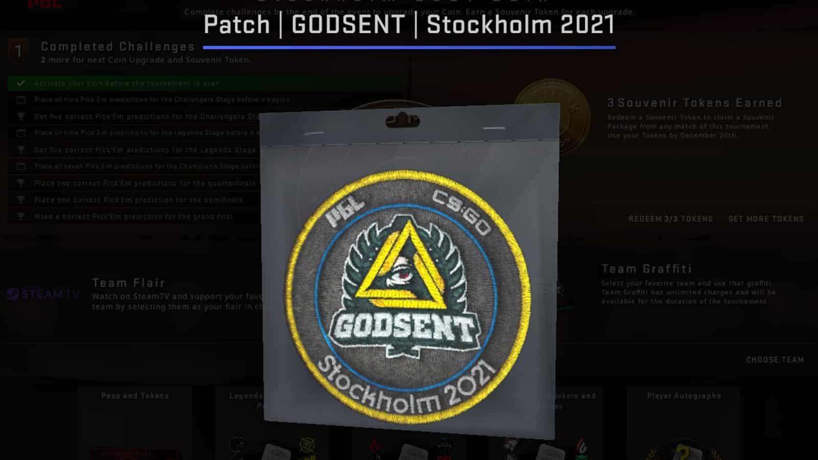 GODSENT PGL Patch