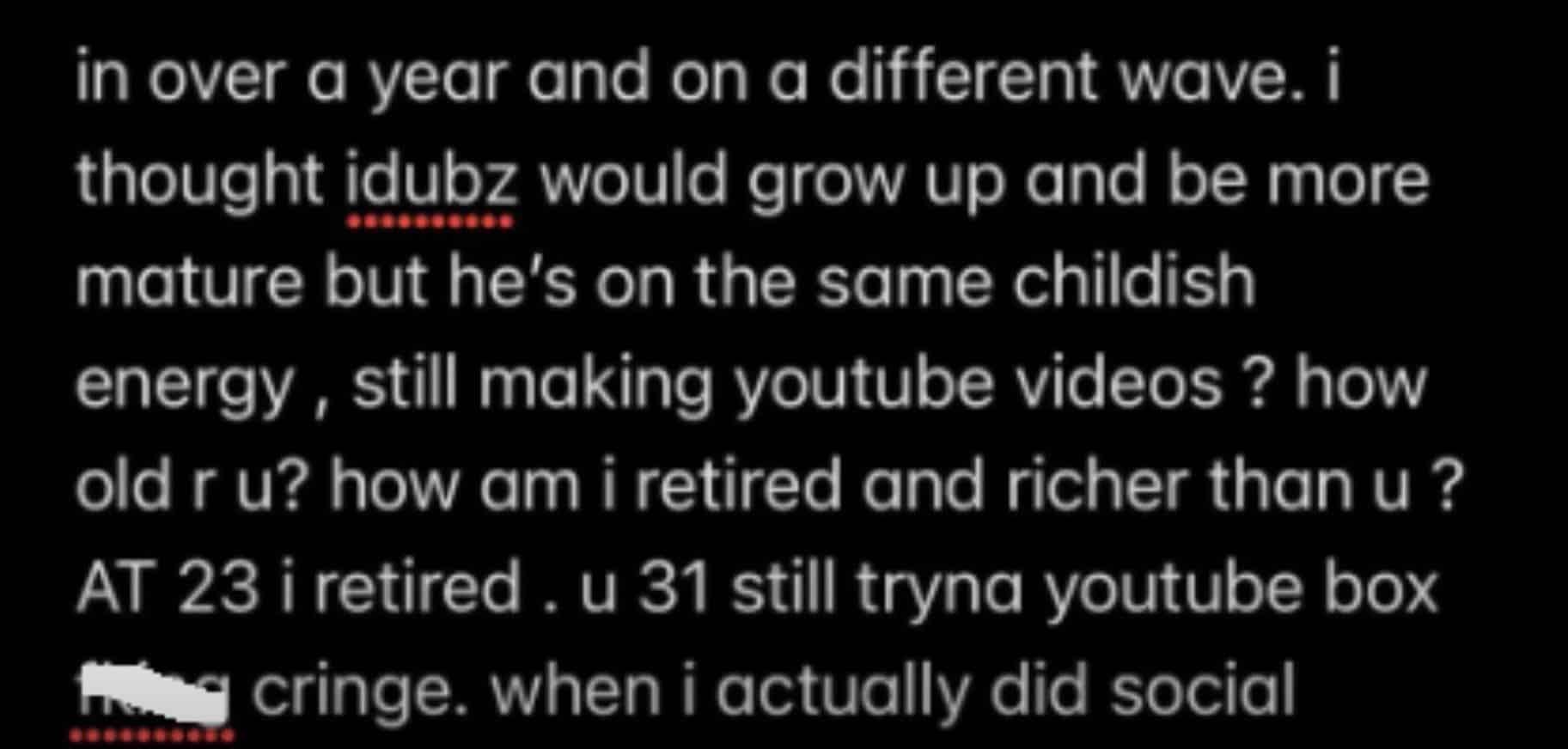 ricegum reply to idubbbz