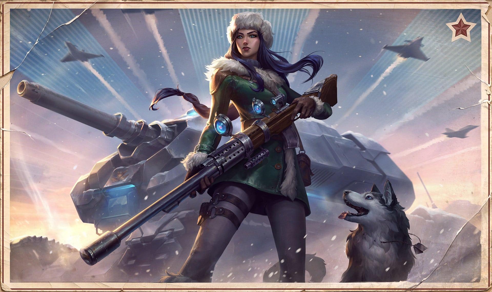 Arctic Warfare Caitlyn League of Legends skin