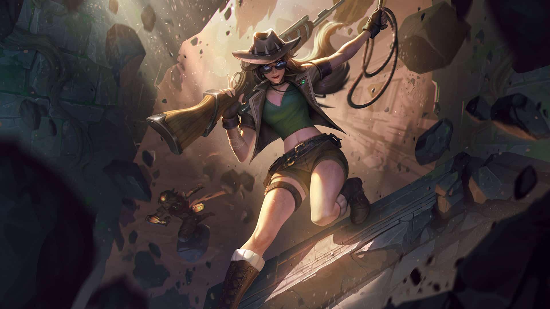 Safari Caitlyn League of Legends skin