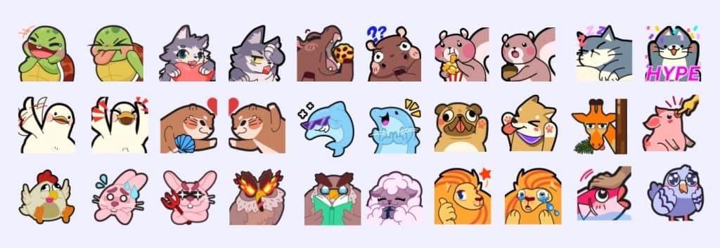 Twitch animal emotes