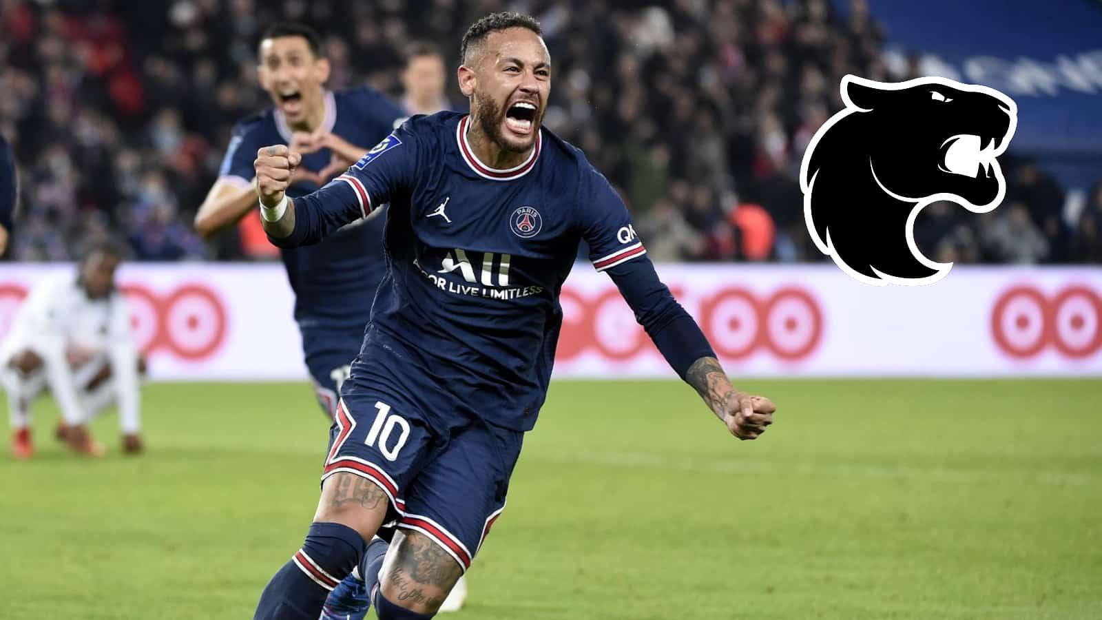 Neymar playing for PSG