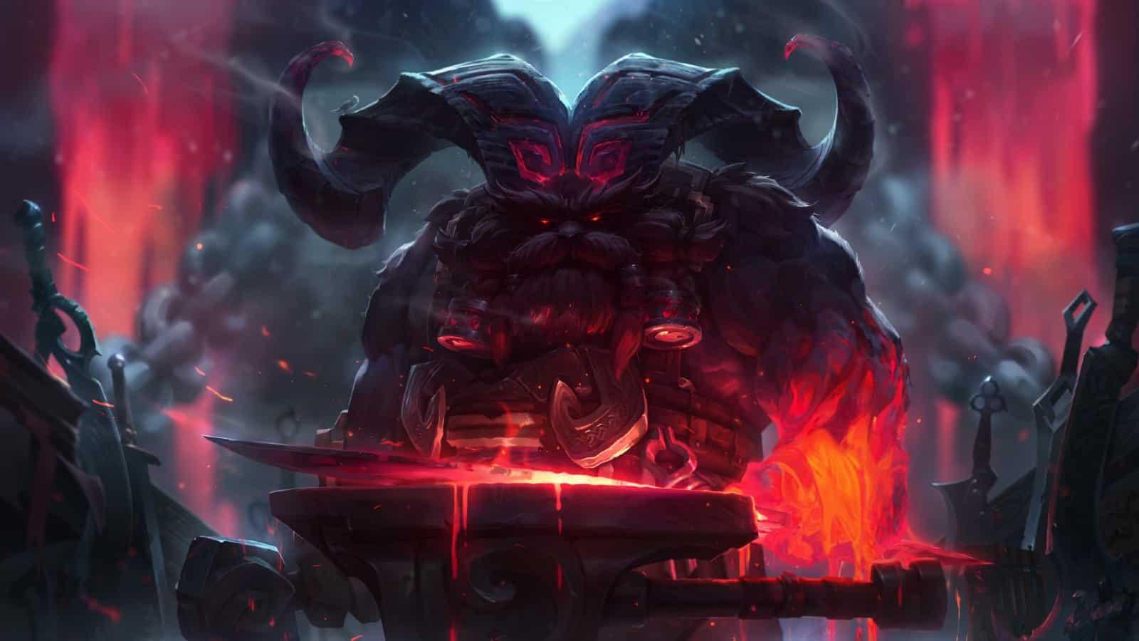 Splash of League of Legends champion Ornn