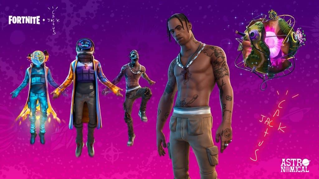 travis scott fortnite astronomical out west emote