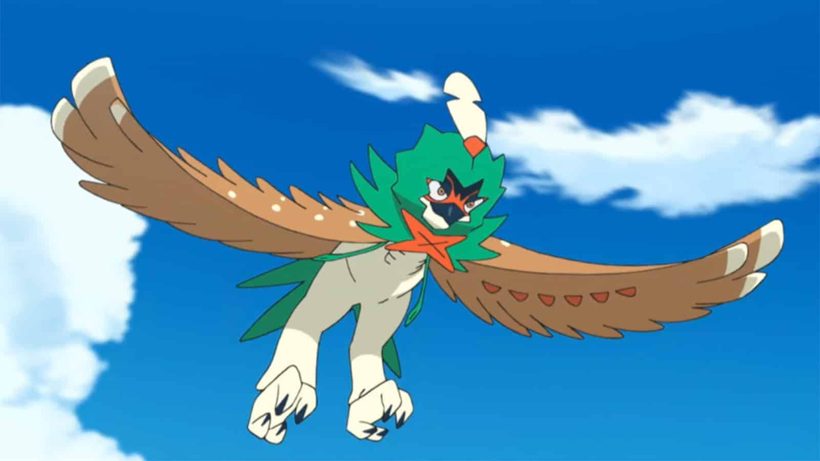 Decidueye in the Pokemon anime