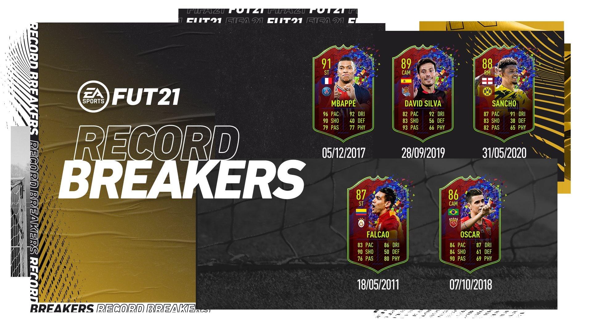 FIFA 21 Black Friday Record Breaker cards.