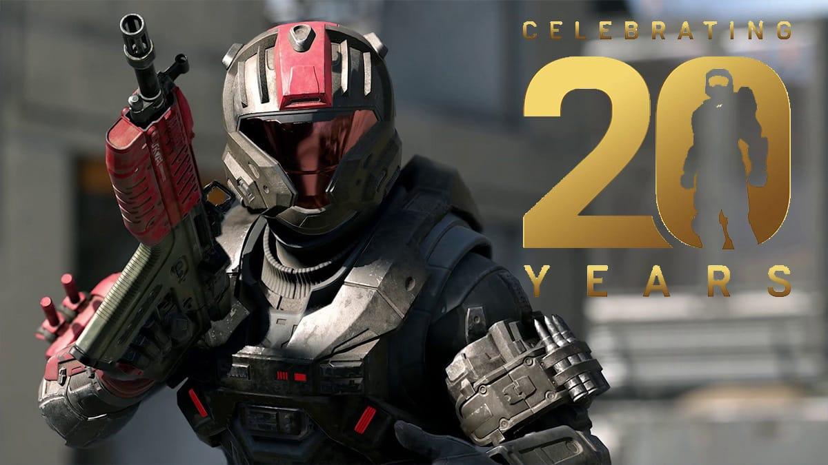 Halo Infinite celebrating 20 years text