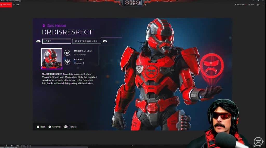 dr disrespect halo skin