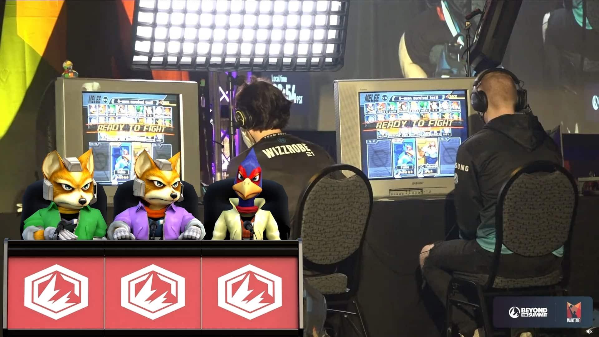 smash melee fox falco