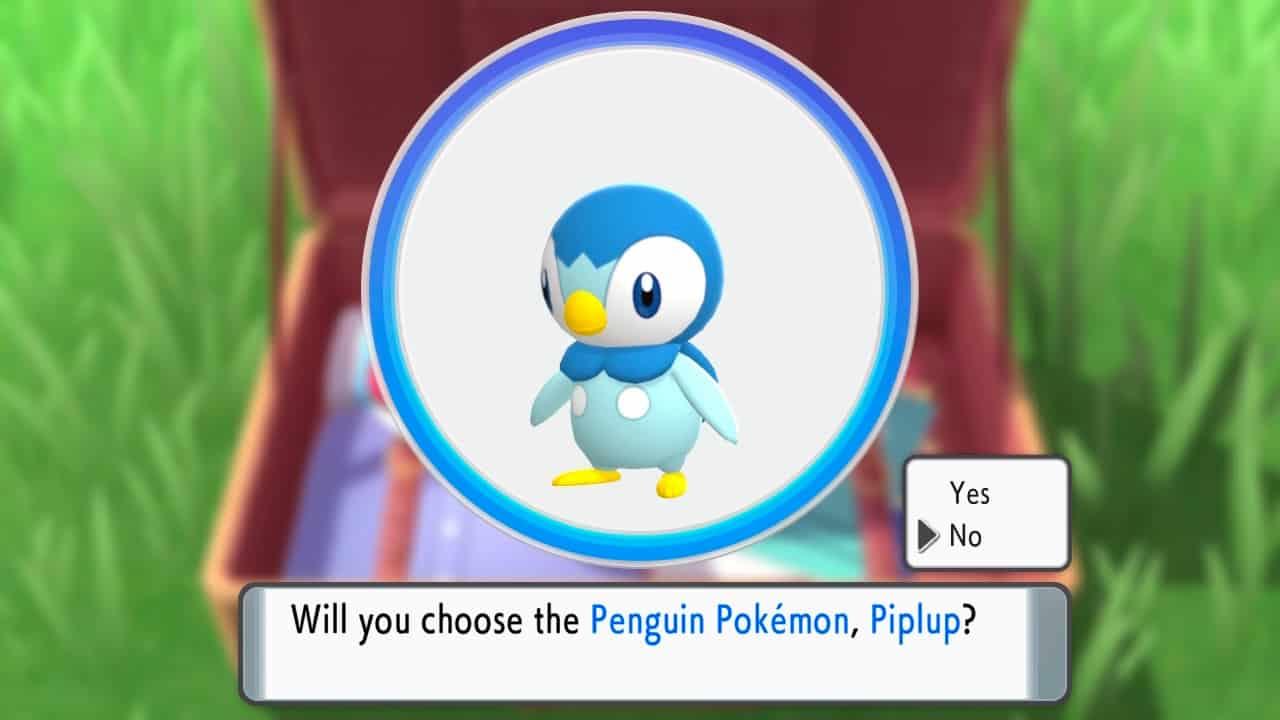 piplup in pokemon brilliant diamond shining pearl