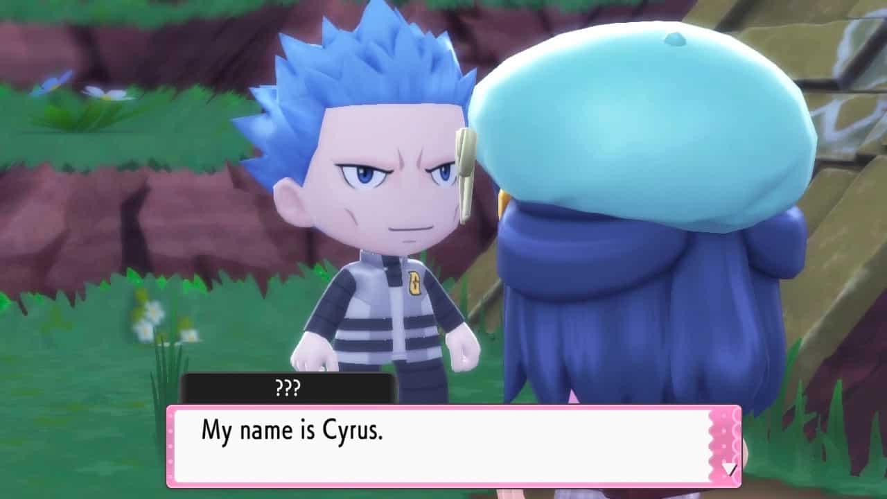 cyrus in pokemon brilliant diamond shining pearl