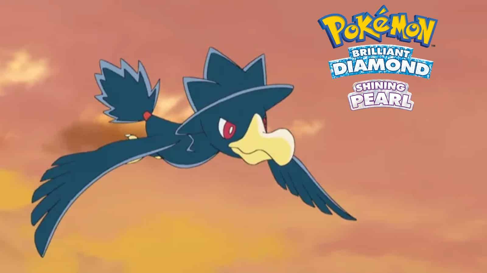 Murkrow in pokemon diamond and pearl