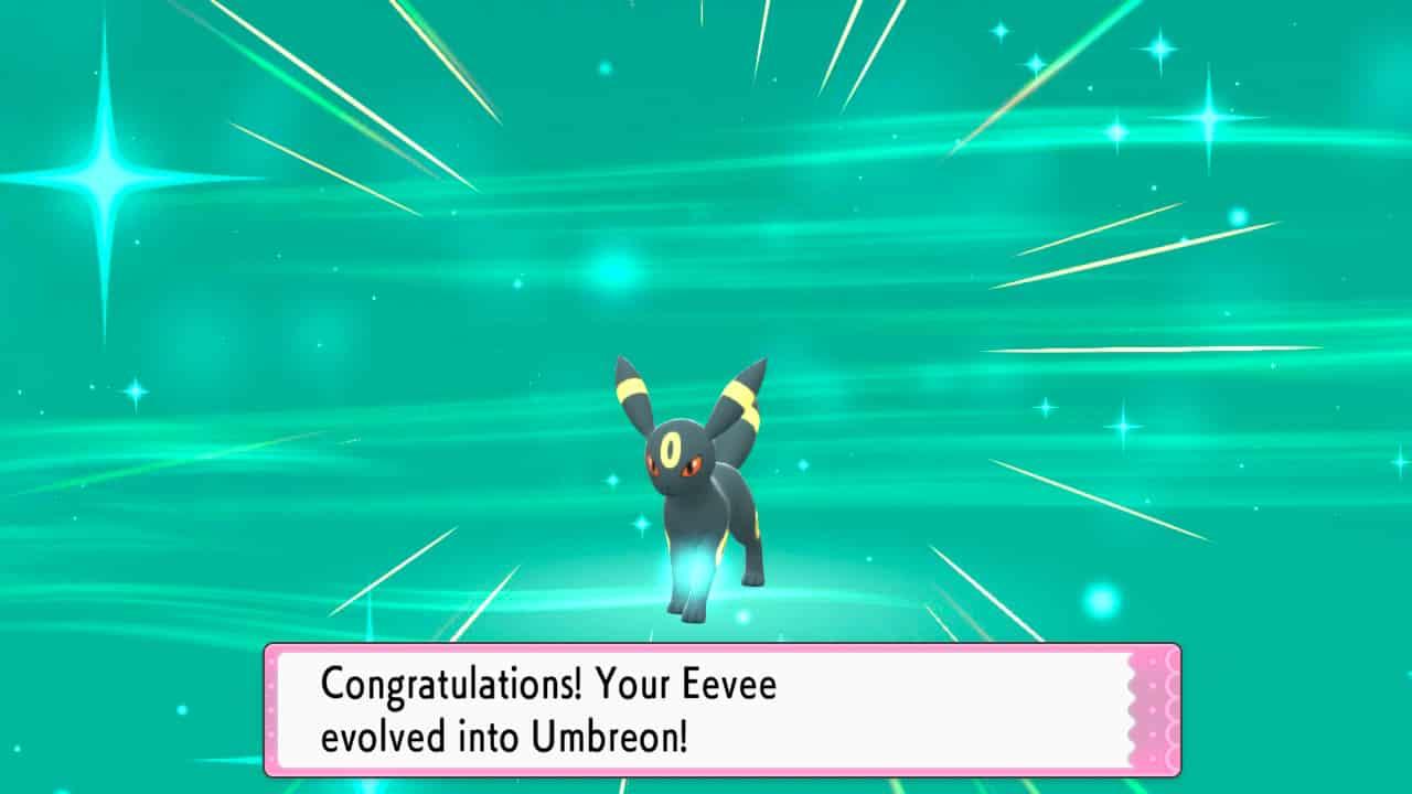 umbreon in pokemon brilliant diamond shining pearl