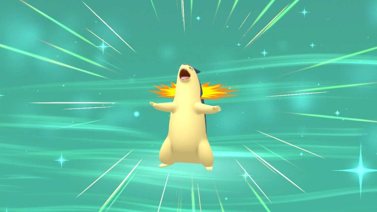 Pokemon Brilliant Diamond & Shining Pearl Typhlosion evolution screenshot