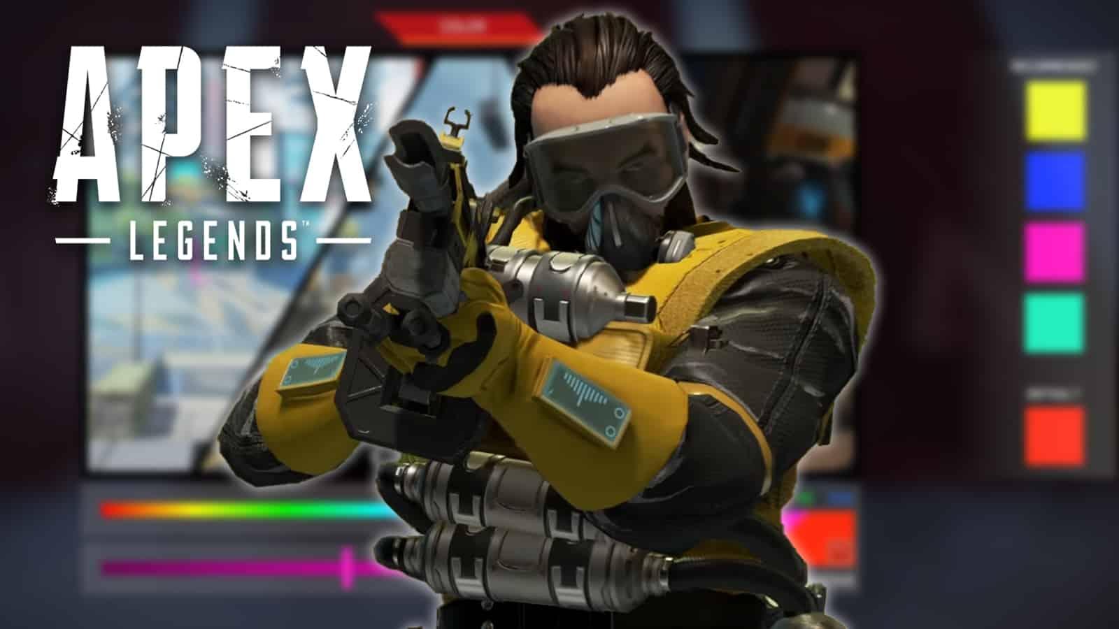 apex legends caustic color reticules