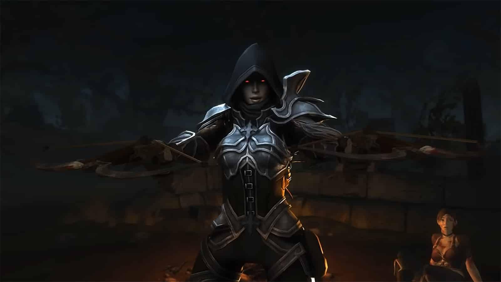 An image of the Demon Hunter from Diablo 3 gameplay trailer