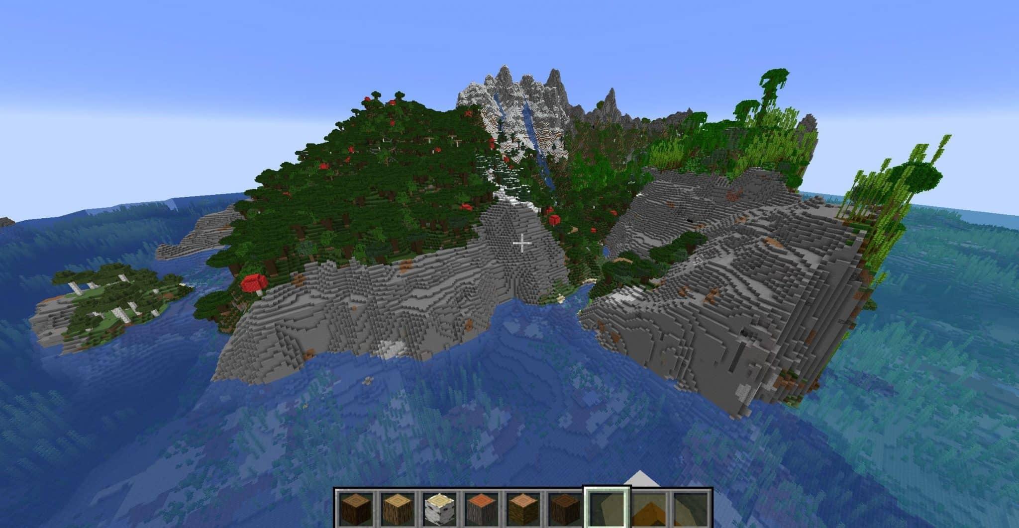 Mountain Island Spawn Minecraft