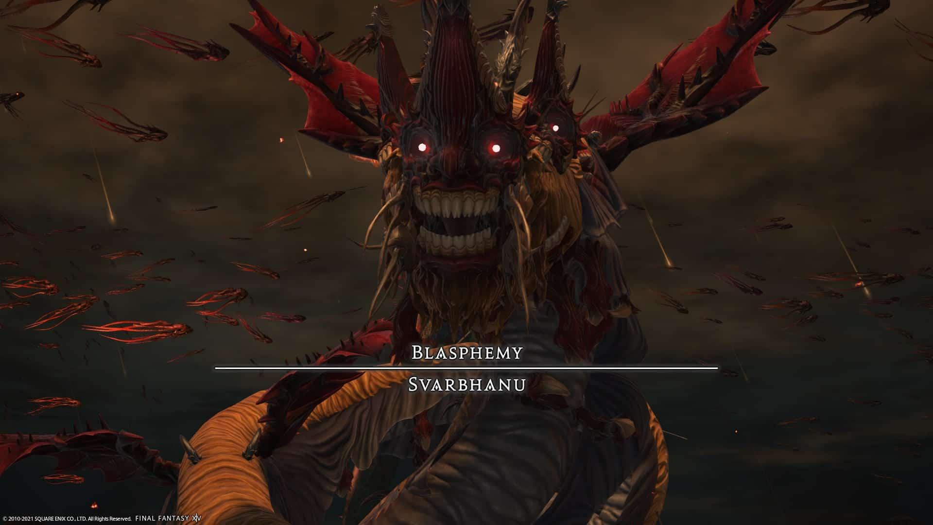 FFXIV screenshot showing Svarbhanu