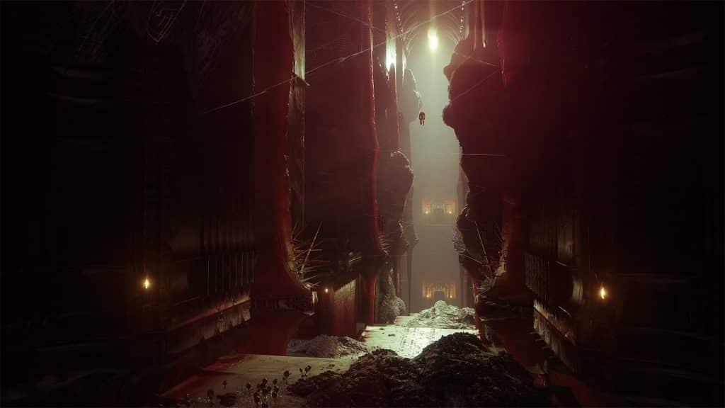 Official promo art of the Pit of Heresy dungeon in Destiny 2.