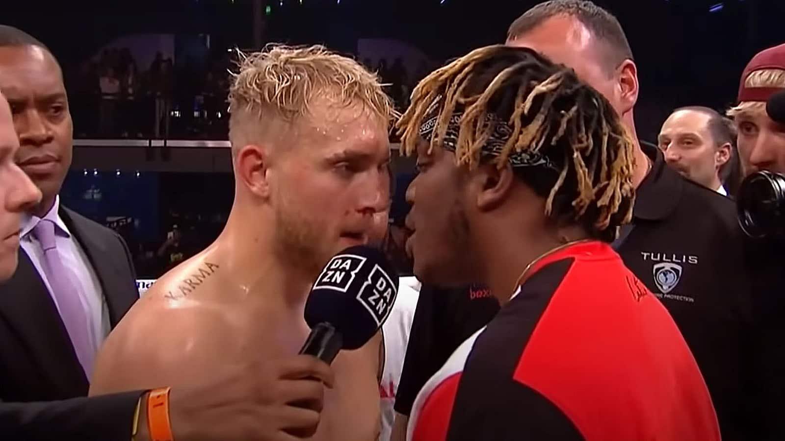 Jake paul and ksi faceoff