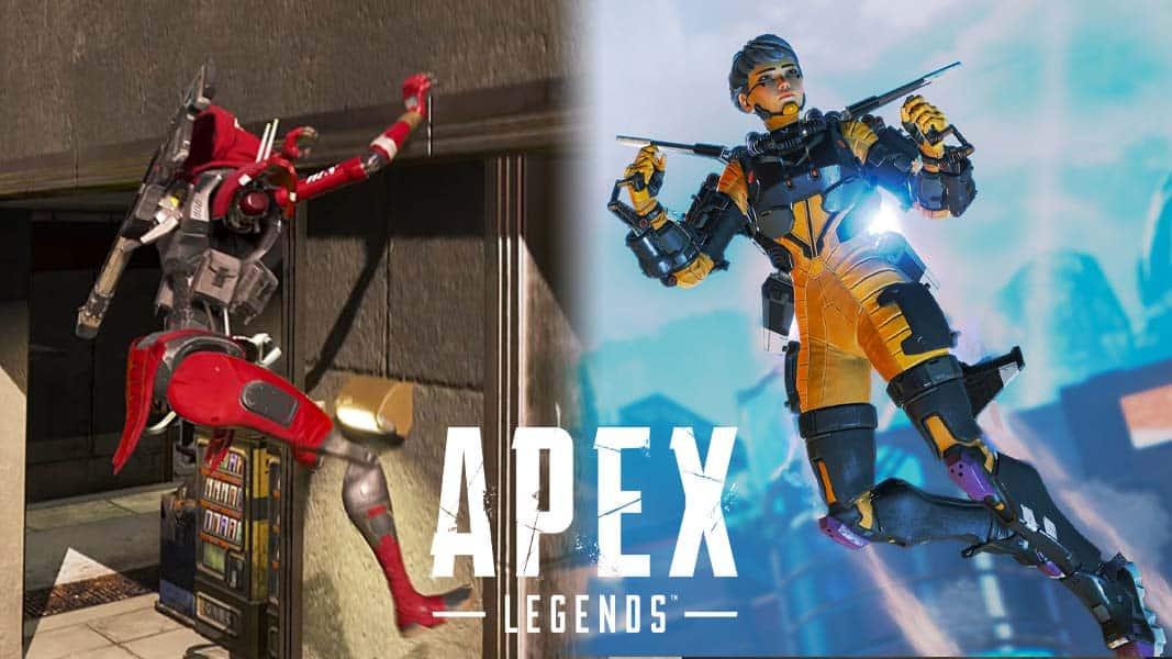 Revenant climbing and Valkyrie hovering in Apex