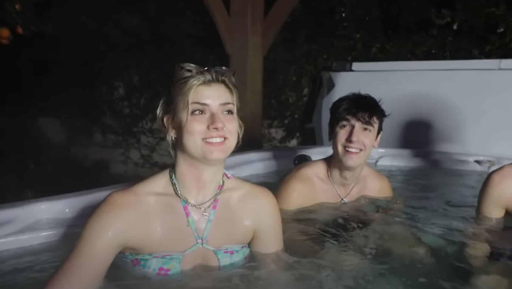 faith and bryce hall hot tub