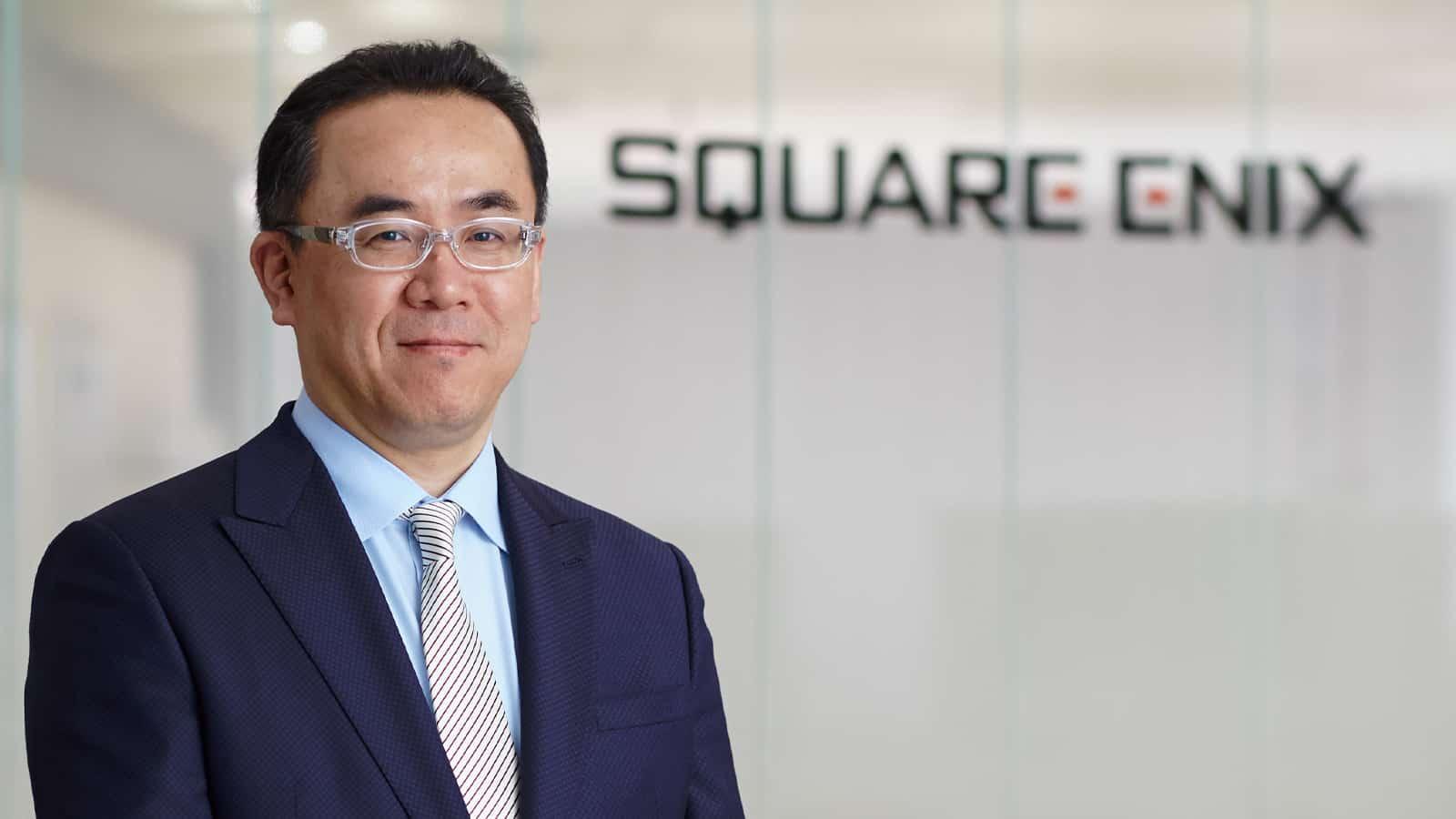 An image of Yosuke Matsuda, President of Square Enix.