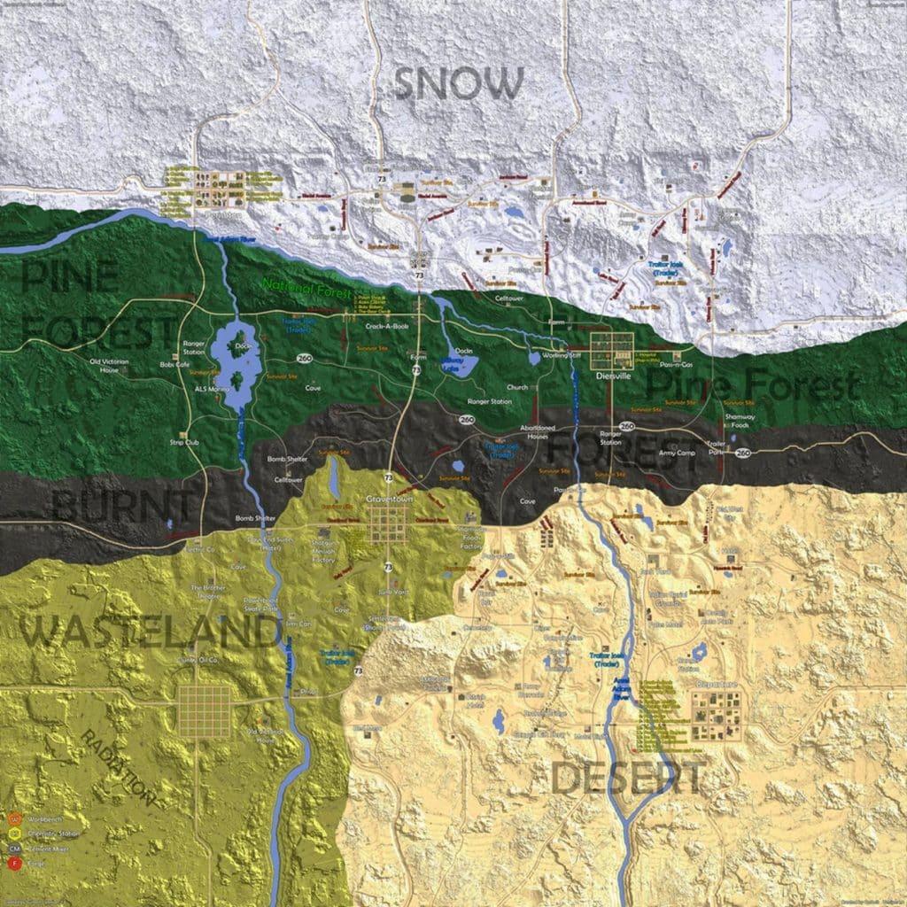 7 days to die full map