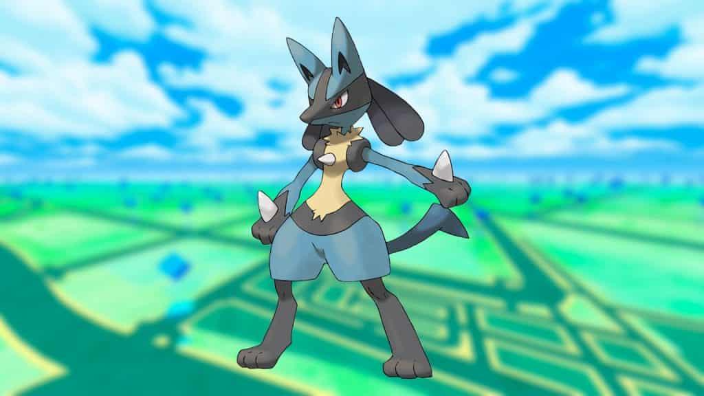 Lucario appearing in Pokemon Go