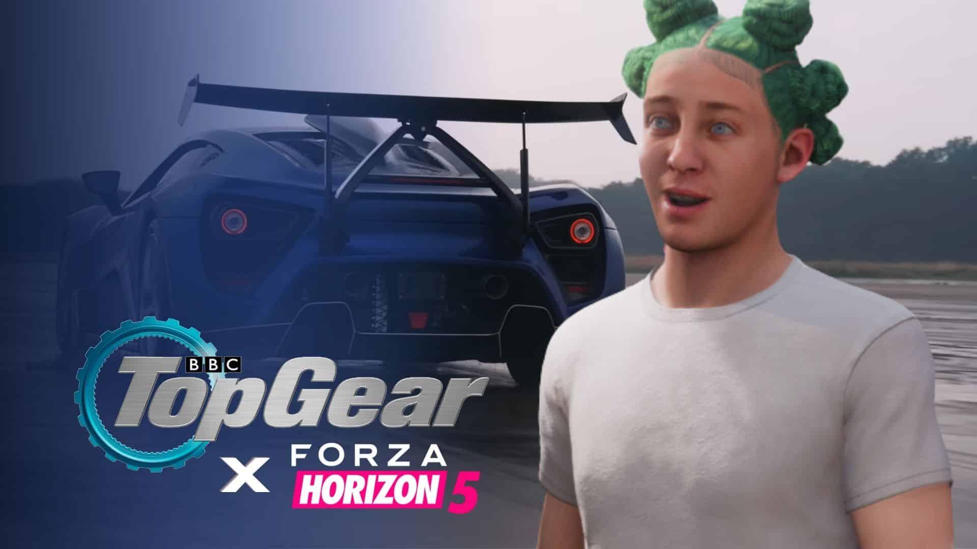 top gear car with forza horizon 5 player