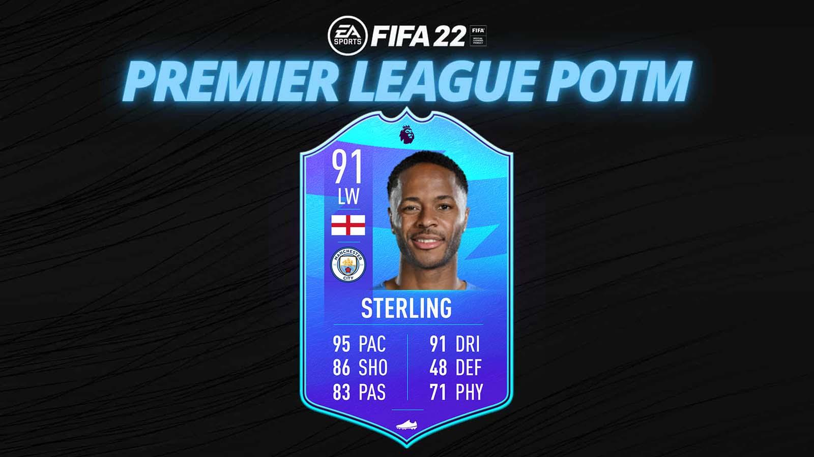 FIFA 22 POTM Sterling