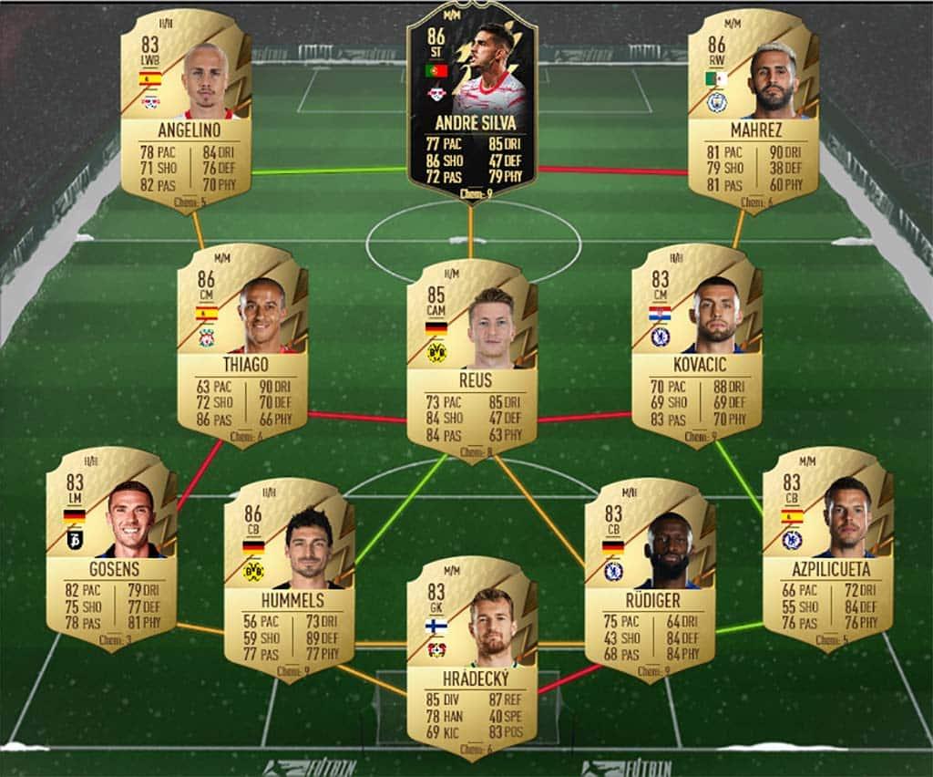 FIFA 22 Sterling Top Form SBC solution 